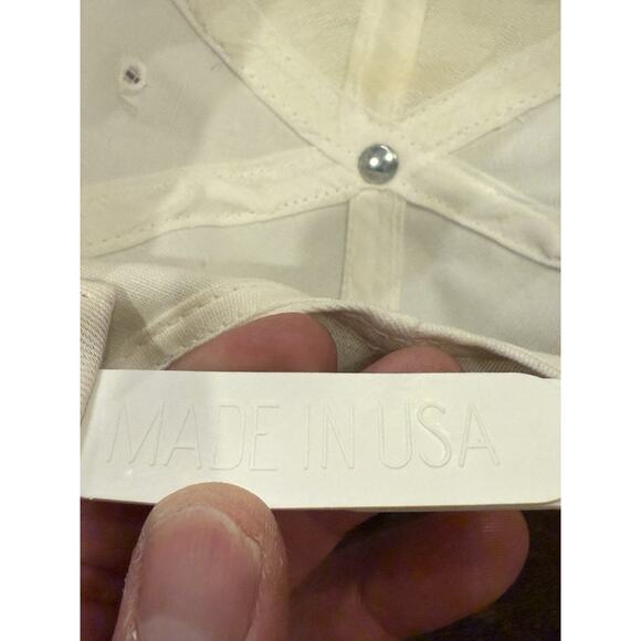 VINTAGE Thiel Alumni Mens White Bar Adjustable SnapBack Hat Baseball Cap USA - Picture 9 of 9